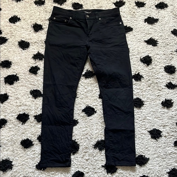 Saint Laurent Charcoal Denim Trousers mens size 31 - Picture 1 of 12